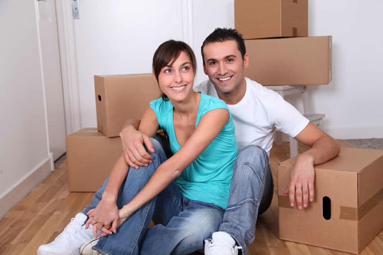 young couple using local removals upminster Local Removals Upminster makes moving house as easy as it gets